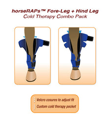 horseRAP® For-Leg + Hind-Leg Cold Therapy + 2 duoPAKs®